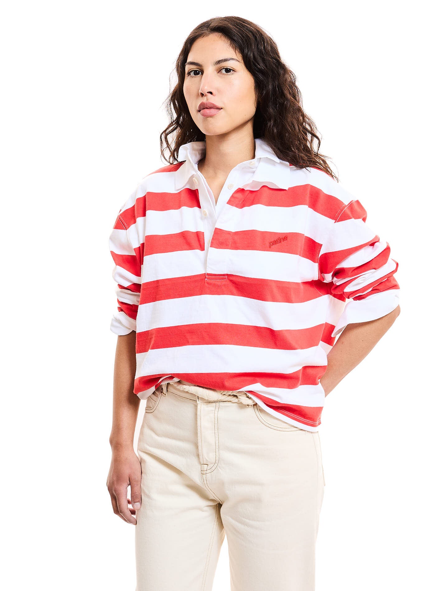 Boxy polo shirt hotsell